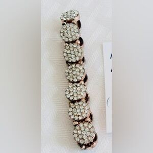 Rose Gold Rhinestone Stretchy Bracelet